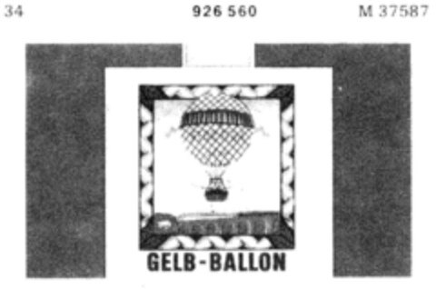 GELB-BALLON Logo (DPMA, 14.04.1973)