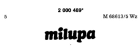 milupa Logo (DPMA, 13.11.1990)