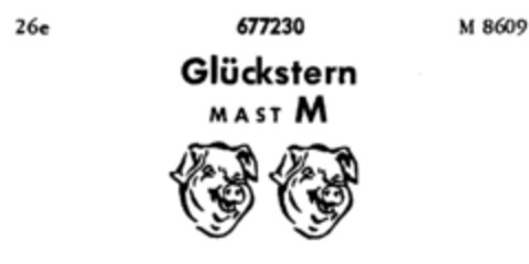 Glückstern MAST M Logo (DPMA, 08/27/1954)