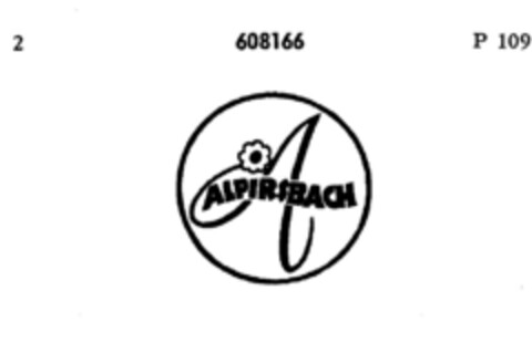 A ALPIRSBACH Logo (DPMA, 14.11.1949)