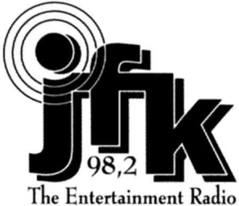 jfk 98,2 The Entertainment Radio Logo (DPMA, 23.03.1994)