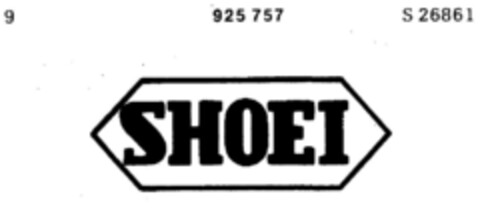 SHOEI Logo (DPMA, 27.06.1973)