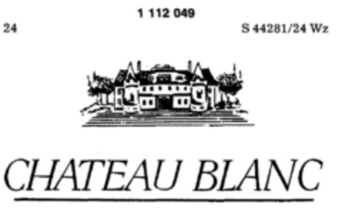 CHATEAU BLANC Logo (DPMA, 01/07/1987)