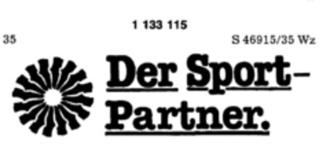 Der Sport-Partner. Logo (DPMA, 07.07.1988)