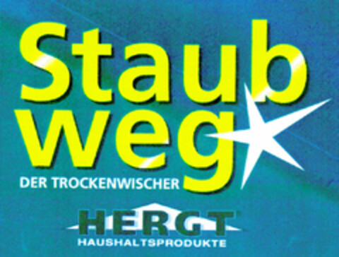 Staub weg DER TROCKENWISCHER HERGT HAUSHALTSPRODUKTE Logo (DPMA, 07.02.2000)