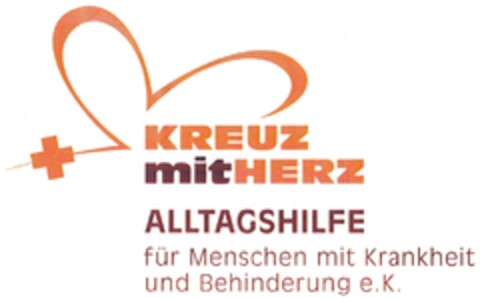 KREUZ mit HERZ ALLTAGSHILFE für Menschen mit Krankheit und Behinderung e. K. Logo (DPMA, 07.04.2010)