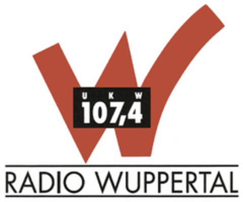 UKW 107,4 W RADIO WUPPERTAL Logo (DPMA, 04.12.2012)