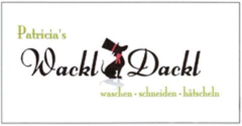 Patricia´s Wackl Dackl waschen schneiden hätscheln Logo (DPMA, 24.02.2014)