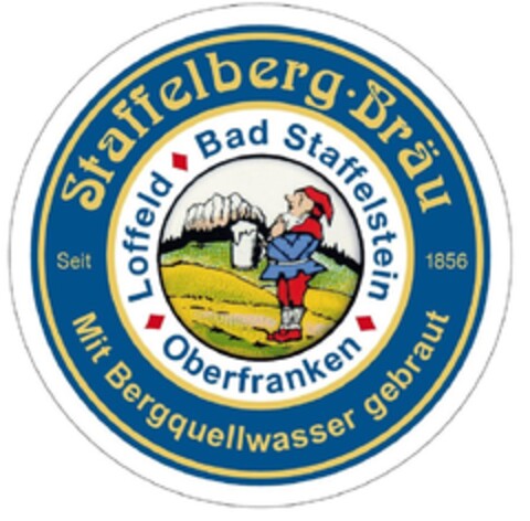 Staffelberg · Bräu Mit Bergquellwasser gebraut Logo (DPMA, 07.02.2020)