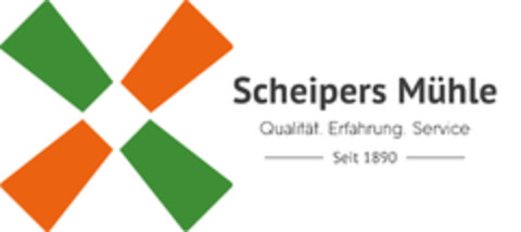 Scheipers Mühle Qualität. Erfahrung. Service - Seit 1890 - Logo (DPMA, 15.02.2025)