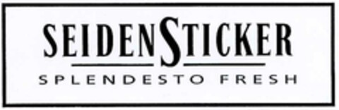 SEIDENSTICKER SPLENDESTO FRESH Logo (DPMA, 10/17/2002)
