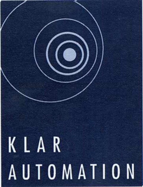 KLAR AUTOMATION Logo (DPMA, 21.01.2003)