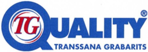 TG QUALITY TRANSSANA GRABARITS Logo (DPMA, 01.02.2003)