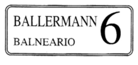 BALLERMANN 6 BALNEARIO Logo (DPMA, 05/15/1995)