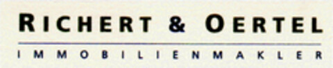 RICHERT & OERTEL IMMOBILIENMAKLER Logo (DPMA, 23.12.1998)