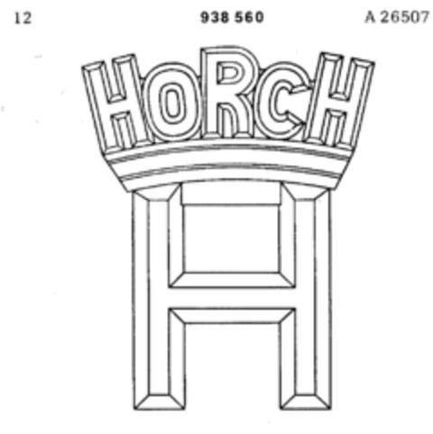 HORCH Logo (DPMA, 08.11.1974)