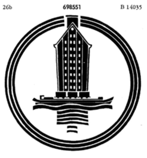 698551 Logo (DPMA, 19.05.1956)
