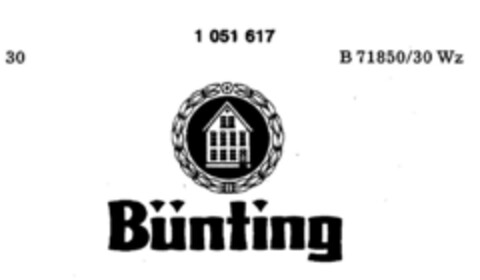 Bünting Logo (DPMA, 05.02.1983)