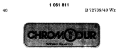 CHROMODUR Wilhelm Bauer KG Logo (DPMA, 14.07.1983)