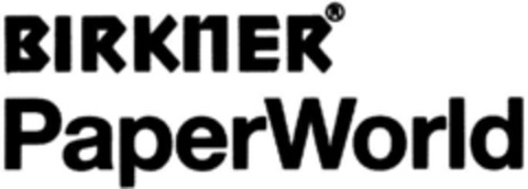 BIRKNER PaperWorld Logo (DPMA, 01/27/1992)