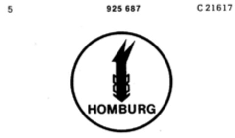 HOMBURG Logo (DPMA, 26.08.1971)