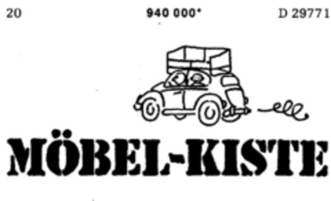 MÖBEL-KISTE Logo (DPMA, 09/23/1975)