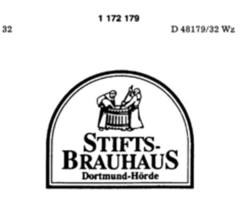 STIFTS-BRAUHAUS Dortmund-Hörde Logo (DPMA, 25.06.1990)