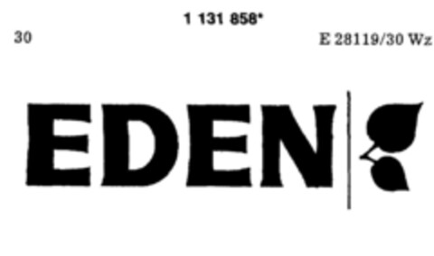 EDEN Logo (DPMA, 22.11.1988)