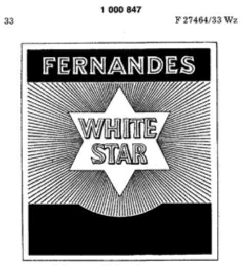 FERNANDES WHITE STAR Logo (DPMA, 19.07.1977)