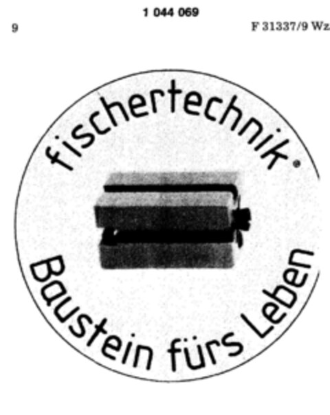 fischertechnik Baustein fürs Leben Logo (DPMA, 08/12/1982)