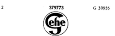 Gehe Logo (DPMA, 12.10.1927)