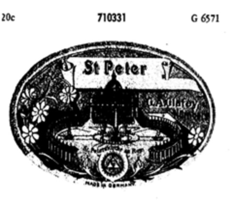 St Peter G.A.Glafey Nürnberg Logo (DPMA, 19.10.1956)