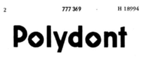 Polydont Logo (DPMA, 12/09/1960)