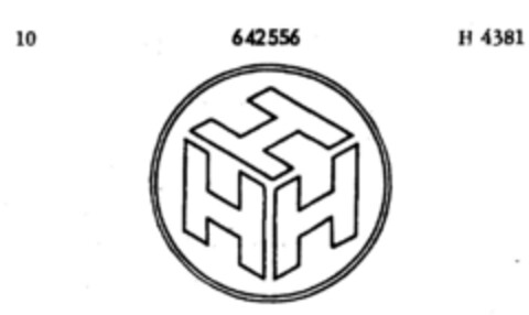 HHH Logo (DPMA, 23.05.1952)