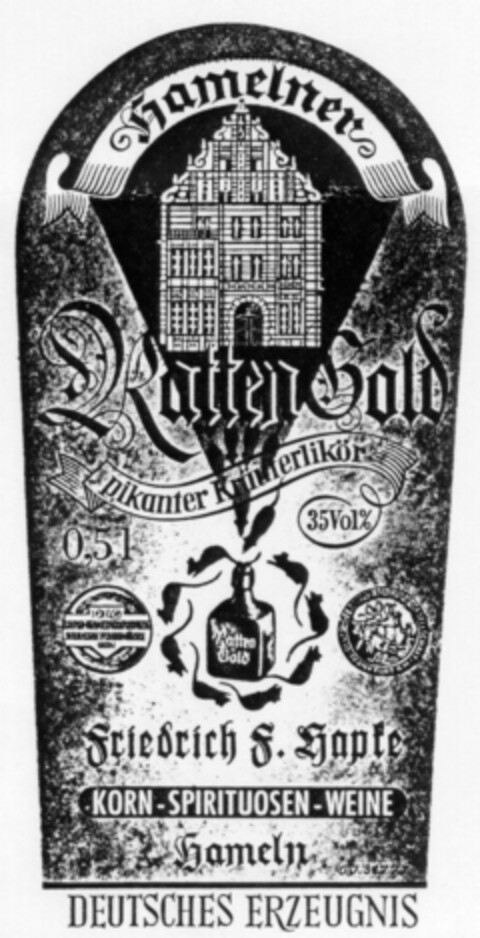 Hamelner Ratten Gold Logo (DPMA, 26.01.1939)