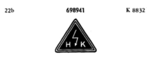 H K Logo (DPMA, 08/14/1954)