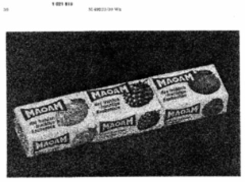 MAOAM das fröhlich-fruchtige Kaubonbon Logo (DPMA, 13.01.1981)