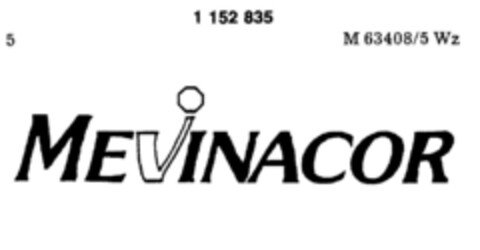 MEVINACOR Logo (DPMA, 09.08.1988)