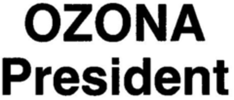 OZONA President Logo (DPMA, 05.02.1987)