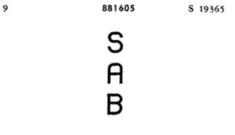 SAB Logo (DPMA, 28.11.1966)