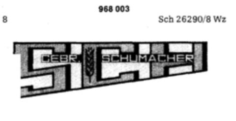 GEBR. SCHUMACHER Logo (DPMA, 01/13/1977)