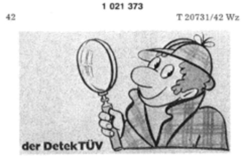 der DetekTÜV Logo (DPMA, 02.12.1980)