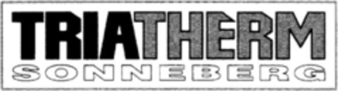 TRIATHERM SONNEBERG Logo (DPMA, 04/29/1992)