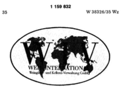 WIV WEIN INTERNATIONAL Weingüter- und Kellerei-Verwaltungs GmbH Logo (DPMA, 07/30/1988)