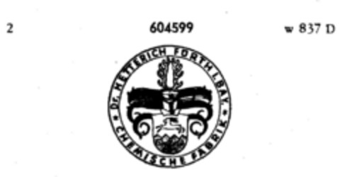 Dr. HETTERICH FÜRTH I. BAY. *CHEMISCHE FABRIK* Logo (DPMA, 01.10.1948)