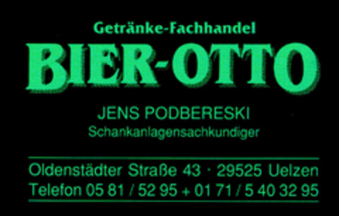 Getränke-Fachhandel BIER-OTTO Logo (DPMA, 07.11.2000)