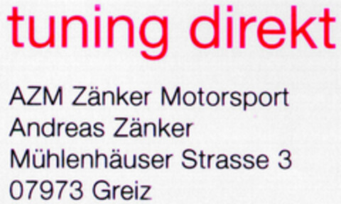 tuning direkt Logo (DPMA, 06.12.2001)