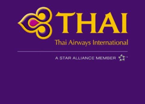 THAI Thai Airways International A STAR ALLIANCE MEMBER Logo (DPMA, 24.09.2010)