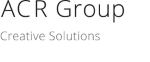 ACR Group Creative Solutions Logo (DPMA, 08/17/2012)
