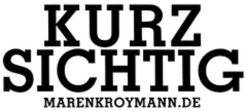 KURZ SICHTIG MARENKROYMANN.DE Logo (DPMA, 08/08/2013)